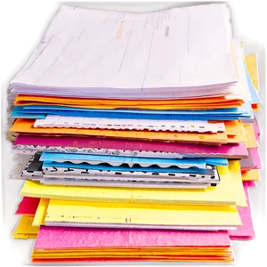 Paper Stack Top View Png Lkv49 PNG image