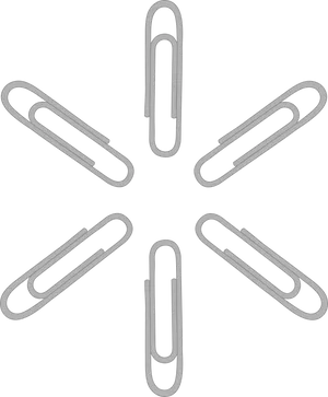 Paperclip Pattern Graphic PNG
