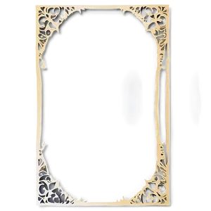 Papercut Decorative Frame PNG 06292024
