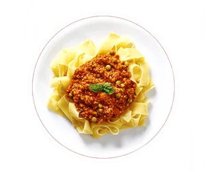 Pappardelle Pastawith Bolognese Sauce