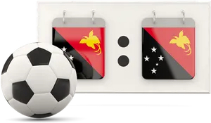 Papua New Guinea Football Concept PNG image