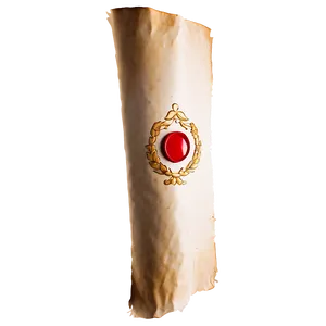 Papyrus Scroll With Wax Seal Png 31 PNG image