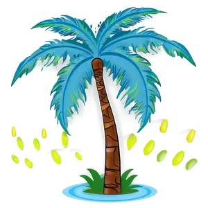 Paradise Palm Tree Outline PNG 64 PNG