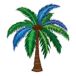 Paradise Palm Tree Outline PNG Dbf PNG