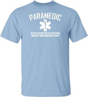 Paramedic Humor T Shirt Design PNG image