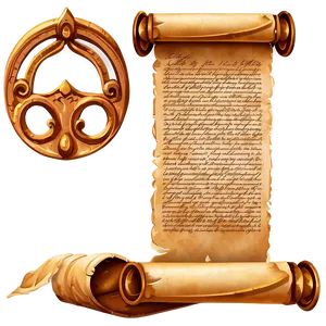 Parchment Scroll Clipart PNG 06262024 PNG
