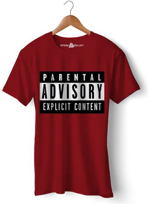 Parental Advisory Explicit Content Tshirt PNG image