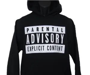 Parental Advisory Hoodie PNG image