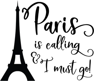 Paris Calling Eiffel Tower Graphic PNG image