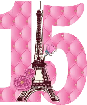 Parisian Chic15 Eiffel Tower Graphic PNG image