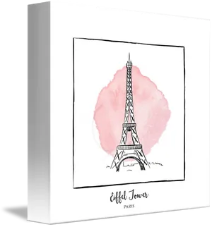 Parisian Elegance Eiffel Tower Artwork PNG image