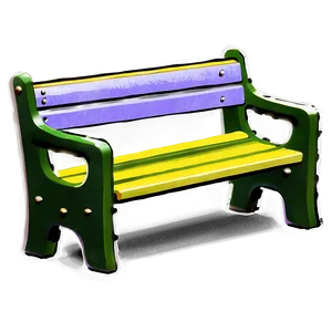 Park Bench Png 05232024 PNG image