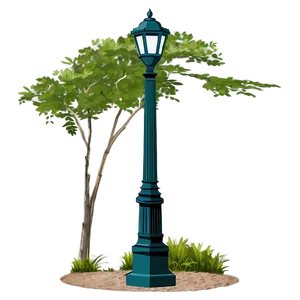 Park Path Light Post PNG 76