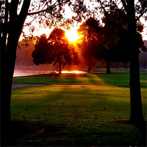 Park Sunrise View Png 05232024 PNG image