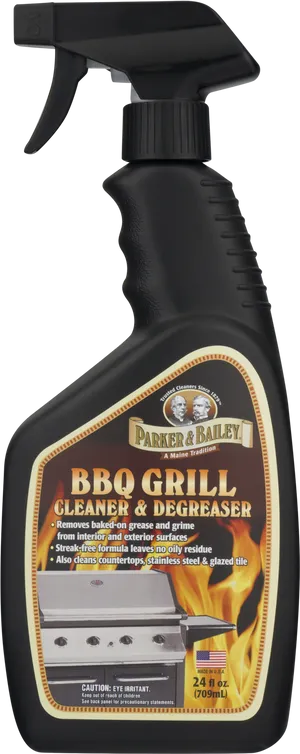 Parker Bailey B B Q Grill Cleaner Degreaser Bottle PNG image