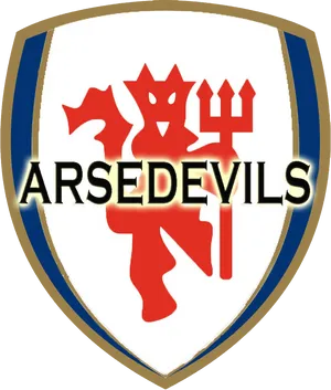 Parody Football Crest Manchester United PNG image