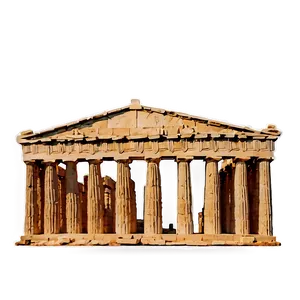 Parthenon During Sunset PNG Hur