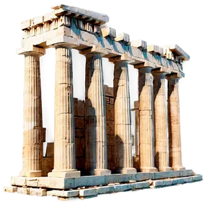 Parthenon During Sunset PNG Kps
