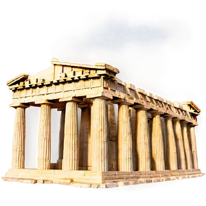 Parthenon In Misty Morning PNG 06252024