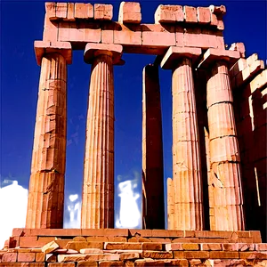 Parthenon In Misty Morning PNG Lvy PNG