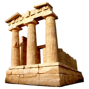 Parthenon Lit At Night PNG Njy8 PNG
