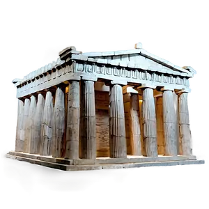 Parthenon Night View PNG Fnl PNG