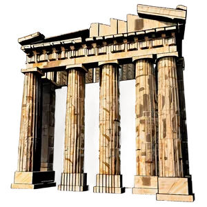 Parthenon Reconstruction Art Png 06252024 PNG image