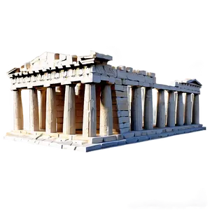 Parthenon Ruins Sketch PNG 60 PNG