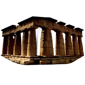 Parthenon Silhouette PNG Rxk87