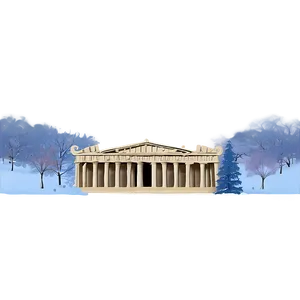 Parthenon Winter Scene PNG 38 PNG
