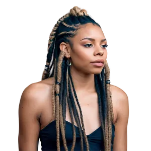 Partial Dreads Hairstyle Png 2 PNG image