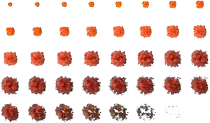 Particle Decay Sequence PNG image