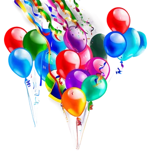 Party Balloons PNG Anr96