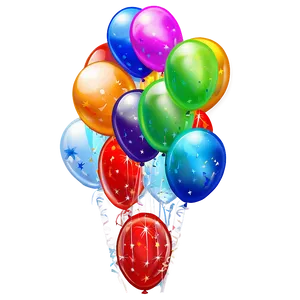 Party Balloons PNG Juc