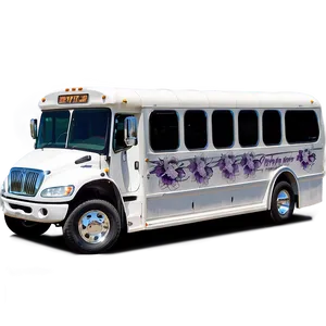 Party Bus Wedding Shuttle Png 06272024 PNG image