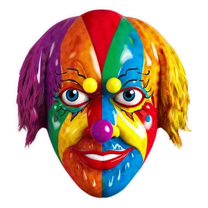 Party Clown Face Image Png Ajm44 PNG image