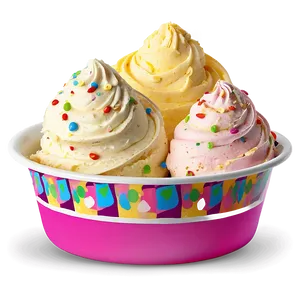 Party Ice Cream Cup PNG 2 PNG