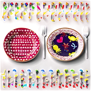 Party Plates Set PNG Vwd88 PNG