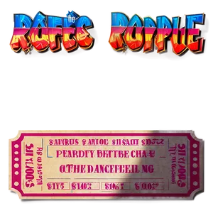 Party Raffle Ticket PNG Euc