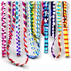 Party Streamers And Lights PNG And