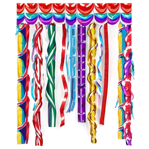 Party Streamers Curtain PNG 06282024