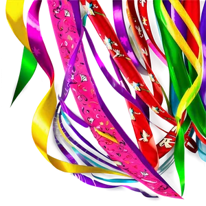 Party Streamers Design PNG 06282024