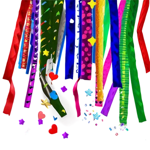 Party Streamers Design PNG Btj59 PNG