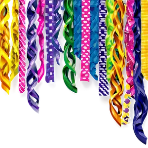 Party Streamers Garland PNG 06282024