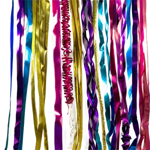 Party Streamers Overlay PNG 47
