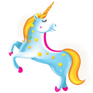 Party Unicorn Clipart PNG Rfa18 PNG