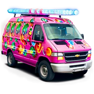 Party Van With Lights Png Iwq85 PNG image