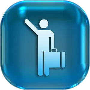 Passengerwith Luggage Icon PNG image