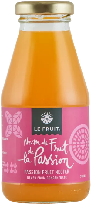 Passion Fruit Nectar Bottle PNG image