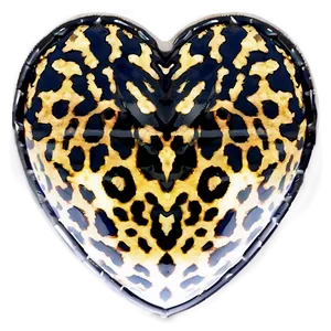 Passionate Leopard Heart PNG Ylx99 PNG
